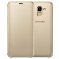 Samsung Galaxy J6 Cover peňaženky EF -WJ600CFEGWW - zlato