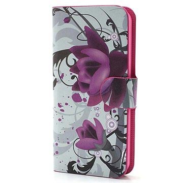 puzdro na peňaženku iPhone 5 / 5s / SE - Lotus Flower