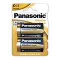 Panasonic Alkaline Power LR20/D Batteries - 2 Pcs.