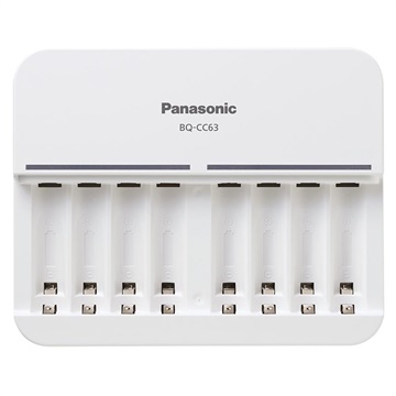 Panasonic Eneloop 8 x AA/AAA Battery Charger BQ -CC63 - biela