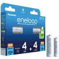 Panasonic Eneloop Mix BK-KJMCDE44E 8BE Rechargeable AA/AAA Batteries - 2000mAh/800mAh - 8 Pcs.