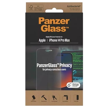 Ochranná Fólia PanzerGlass Classic Fit Privacy pre iPhone 14 Pro Max