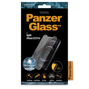 Panzerglass iPhone 12/12 Pro Temperovaný sklenený chránič obrazovky - priehľadný