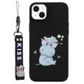 Séria Kiss iPhone 14 TPU Puzdro s Remienkom