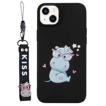 Séria Kiss iPhone 14 TPU Puzdro s Remienkom