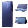 Luxusné série zrkadlové zobrazenie Huawei Mate 10 Lite Flip Case - Blue