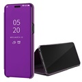 Luxusné seriály Mirror View Samsung Galaxy A6S Flip Case - Purple
