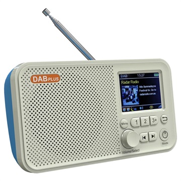 Prenosný DAB Radio & Bluetooth Reproduktor C10 (Otvorený box vyhovuje) - Biela / modrá