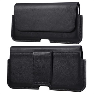 Premium Universal Horizontal Putter Leather puzdro - 6,1 " - čierna