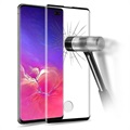 Prio 3d Samsung Galaxy S10+ Ochranná obrazovka s temperovaným skleneným skleneným - Čierna