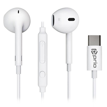 Prio Classic slúchadlá do uší USB-C - Biele