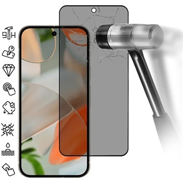 Ochranné Tvrdené Sklo na Displej Google Pixel 10 Pro XL Privacy Full Cover – Čierny Okraj