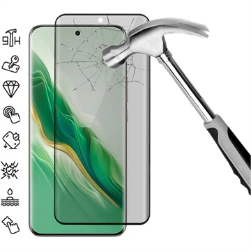Honor Magic6 Full Cover Ochranné Tvrdené Sklo na Displej Privacy - Čierny Okraj