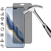 Honor Magic6 Pro Full Cover Ochranné Tvrdené Sklo na Displej Privacy - Čierny Okraj