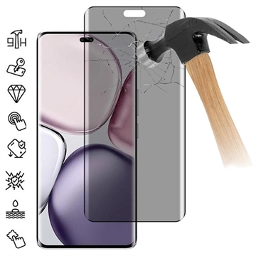 Ochranné Tvrdené Sklo na Displej Honor Magic7 Lite Privacy Full Cover – Čierny Okraj