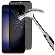 Samsung Galaxy S23 FE Full Cover Ochranné Tvrdené Sklo na Displej Privacy - Čierny Okraj