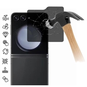 Samsung Galaxy Z Flip6 Full Cover Ochranné Tvrdené Sklo na Displej Privacy - Čierny Okraj