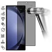 Samsung Galaxy Z Fold6 Full Cover Ochranné Tvrdené Sklo na Displej Privacy - Čierny Okraj