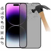 iPhone 16 Plus Full Cover Ochranné Tvrdené Sklo na Displej Privacy - Čierny Okraj