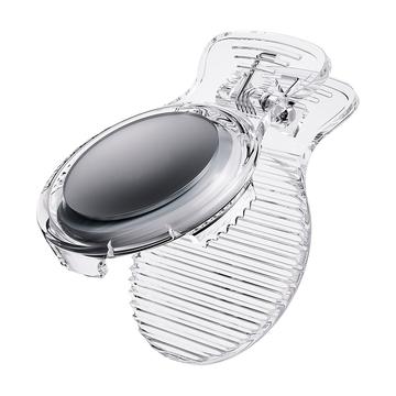 Protective Clip Case for Apple AirTag Tracker Bluetooth Locator PC Cover - Transparent