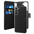 Puro 2-v-1 Samsung Galaxy S22 5G Magnetic Wallet Case-Black