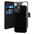 Puro 2-v-1 magnetický iPhone 13 mini peňaženka-čierny