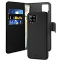 Puro 2-v-1 Samsung Galaxy A42 5G Magnetic Wallet Case-Black