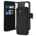 Puro 2-v-1 iPhone 12 Mini Magnetic Wallet Case-Čierna