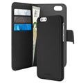 iPhone 7/8/SE (2020)/SE (2022) puzdro na odnímateľnú peňaženku - čierna