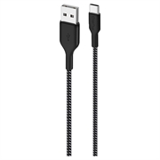 Puro Fabric Ultra-Strong USB-A / USB-C kábel - 1,2 m, 30 W