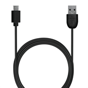 Nabíjací a synchronizačný kábel Puro USB-A / USB-C - 1 m, 2A - čierny