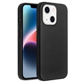 Kožené Puzdro Qialino Premium iPhone 14 – Čierne