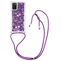 Séria Quicksand Samsung Galaxy A03S TPU Case - Purple