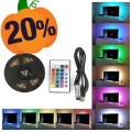 RGB zdobenie LED pásma LIGHT so 16 farbami - 5 m