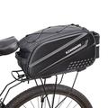 RZAHUAHU YA367 Bike Rack Bag Hard Shell Trunk Bag Large Capacity Clothes Storage Pack with Water Bottle Pouch for Bicycle Rear Seat