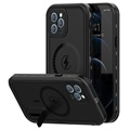 Redpepper iPhone 12 Pro Max Magnetic Witerproof Case - IP68 - Čierna
