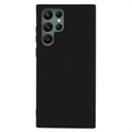 Anti -prsteň matný samsung galaxy S22 ultra 5g TPU Case - Black