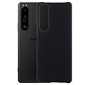 Sony Xperia 1 III Gumberizovaný plastový puzdro - Čierna