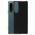 Sony Xperia 5 III Gumberizovaný plastový puzdro - Čierna