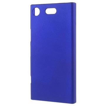 Sony Xperia XZ1 Kompaktný pogumovaný plastový kryt - tmavo modrá