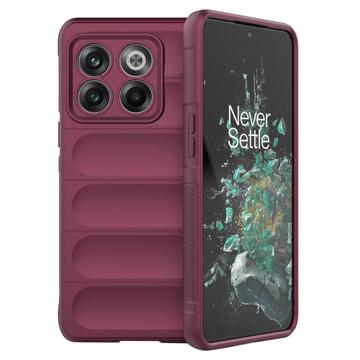 Rugged Série OnePlus 10T/Ace Pro TPU Puzdro - Červené Víno