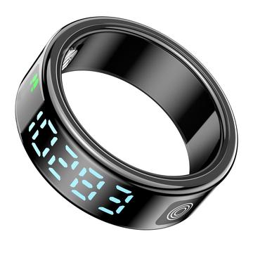 SR08 Smart Ring with Digital Display - Size: 19.9mm