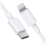 SAII Fast USB -C / Lightning Cable - 1 m - biela