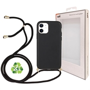SAII Eco Line iPhone 12/12 Pro Case s popruhom - čierna
