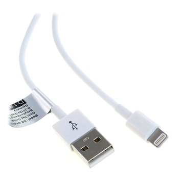 SAII Lightning / USB kábel - iPhone, iPad, iPod - 1 m - biely