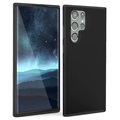 SAII Premium Samsung Galaxy S22 Ultra 5G Liquid Silikone Case - Čierna