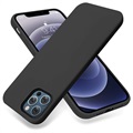 SAII Premium iPhone 13 Pro Liquid Silikone Case - Čierna