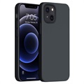 SAII Premium iPhone 13 Mini Liquid Silikone Case - Čierna