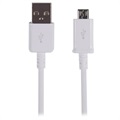 Samsung ECB -Du4awe MicrousB kábel - 1 m - biela