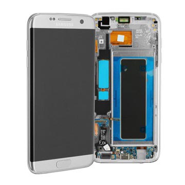 Samsung Galaxy S7 Edge Front Cover & LCD Display GH97-18533B - Striebro